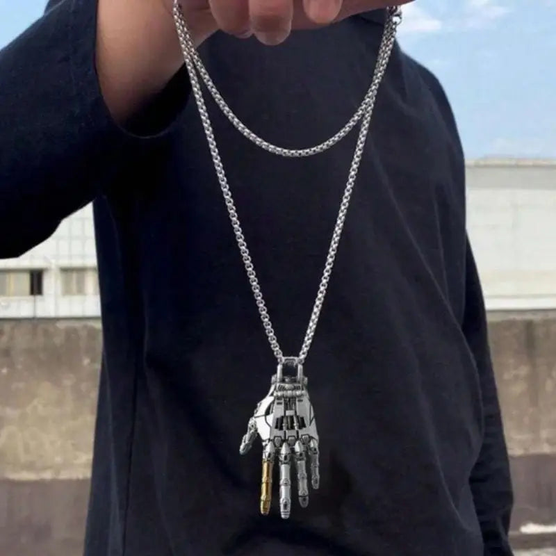 Mechanical Hand Jewelry Charm - Necklace Pendant for Men/ Women Gift
