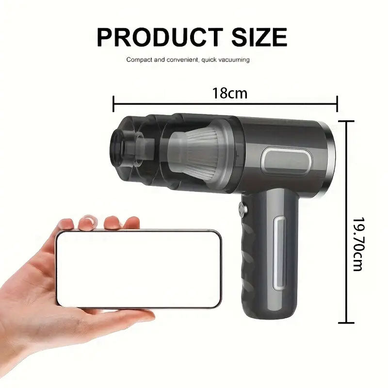 Cordless portable vacuum cleaner