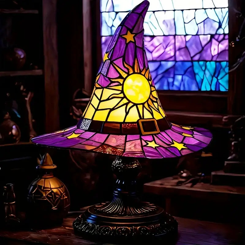 Halloween wizard lamp