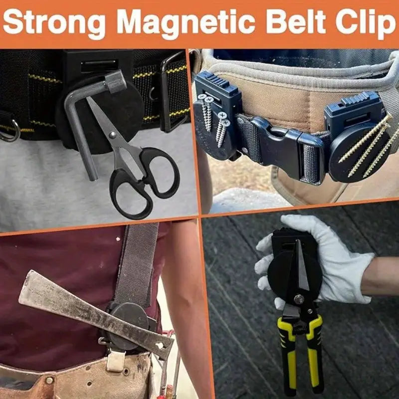 Heavy-Duty Magnetic Belt Clips - Non-Slip