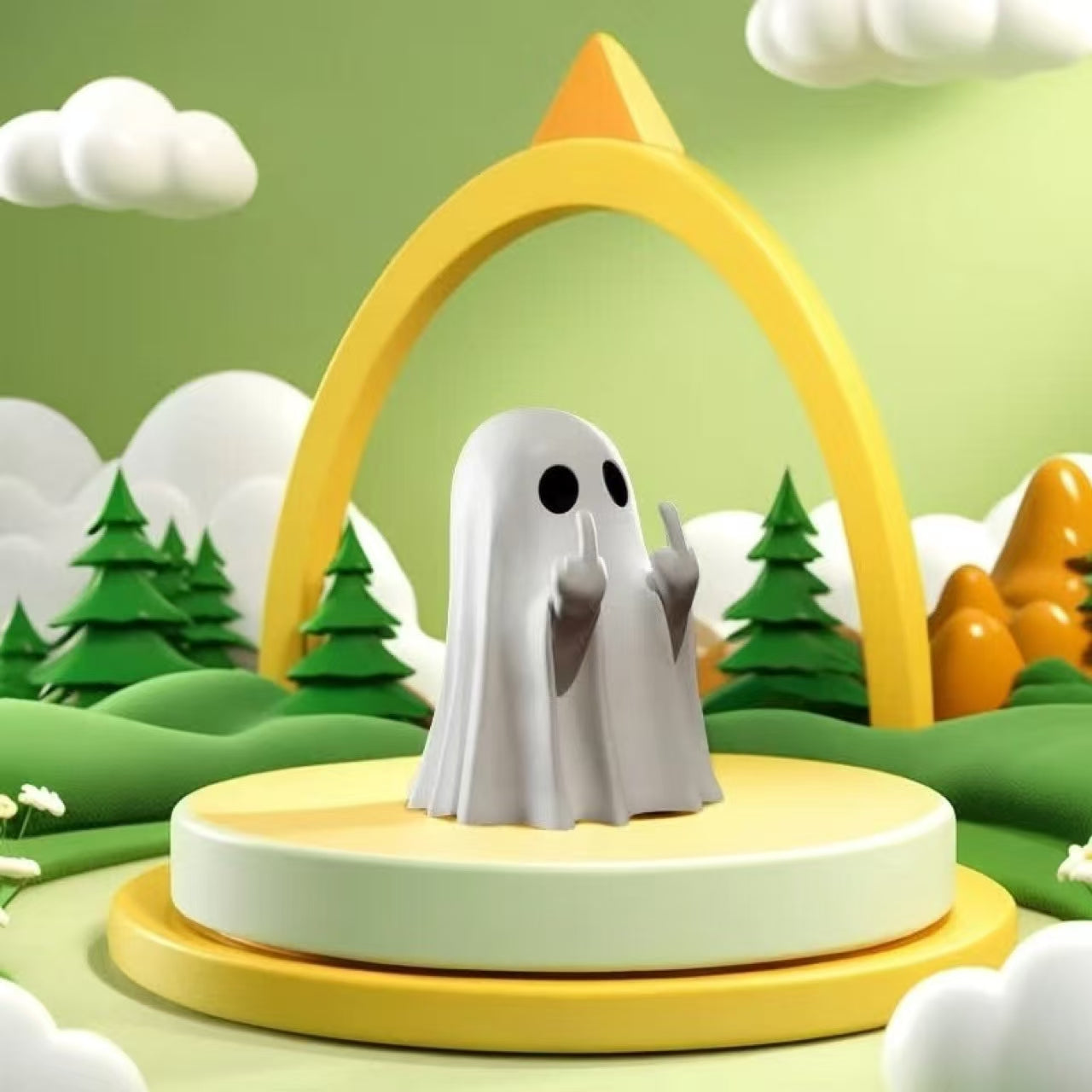 Ghost Design Ornament