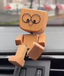 💖تمثال خشبي ساحر مصنوع يدويًا لرجل يرتجف 