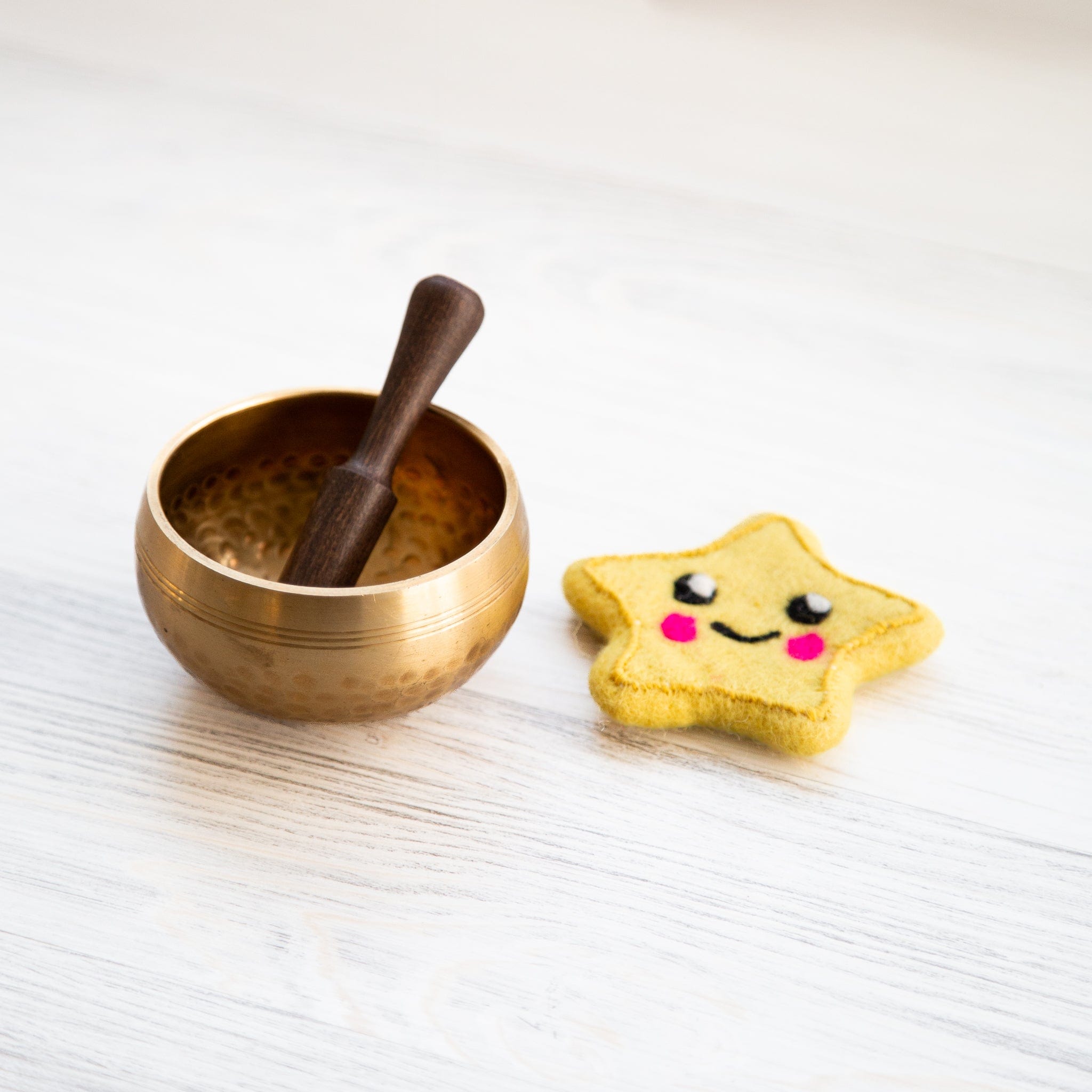 Singing Bowls 1 Bowl + Star Cushion Little Explorers Singing Bowl Set SB246.star