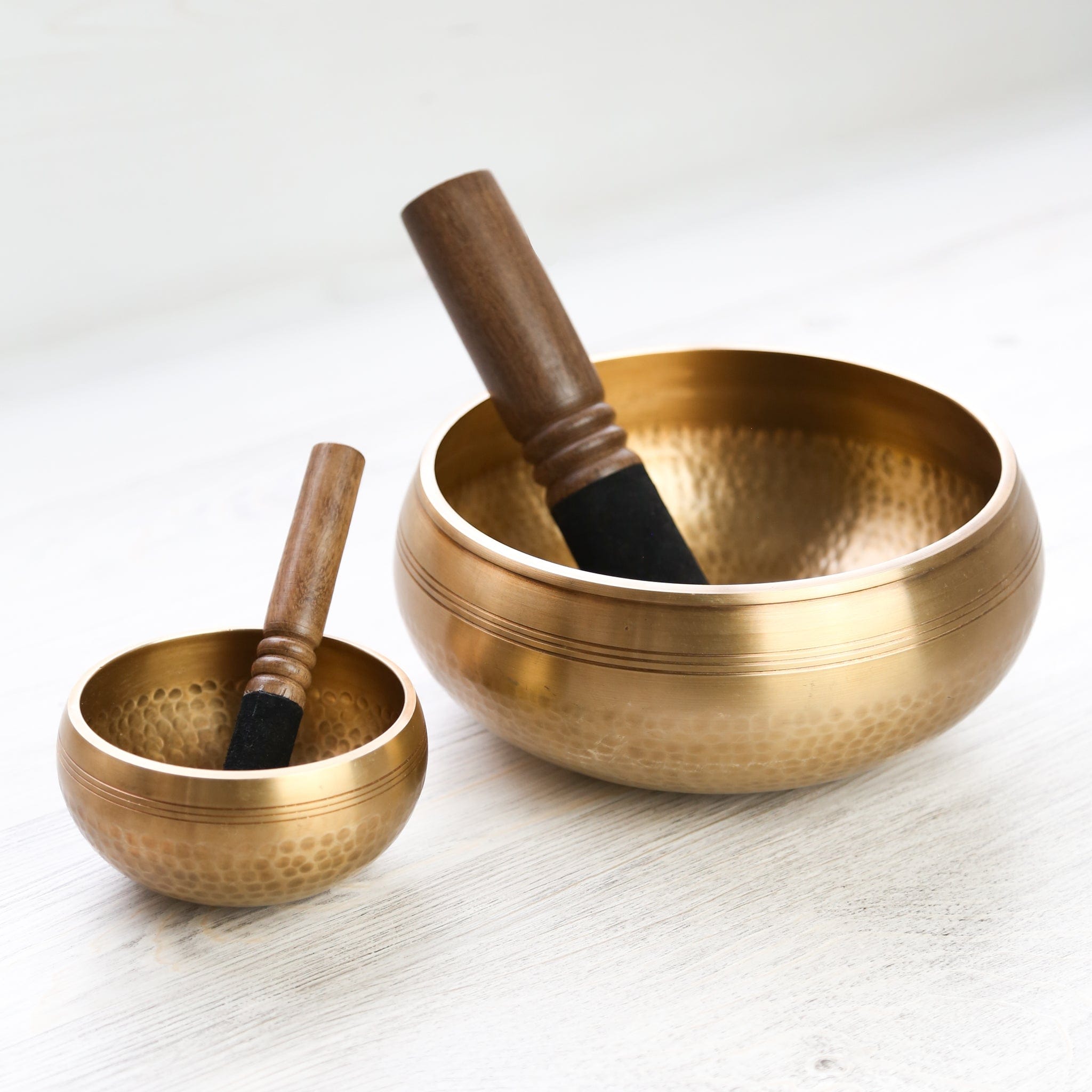Singing Bowls Hand-Hammered Tibetan Singing Bowl Set sb018